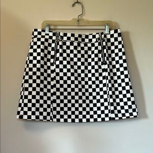 Checkered Mini Skirt